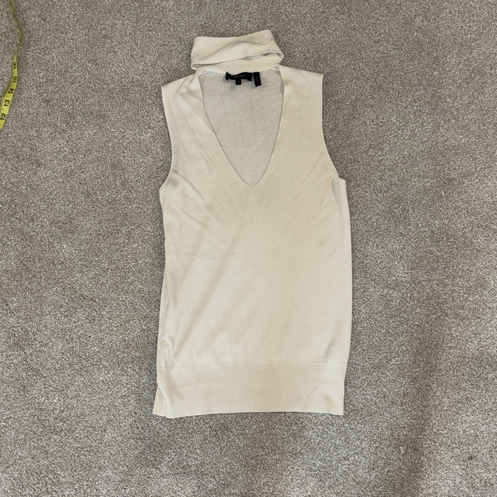 Theory silk blend top small petite - Picture 3 of 4